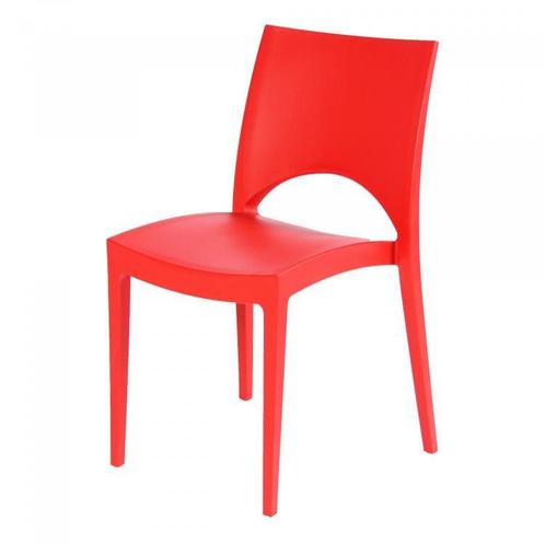 Stapelstoel June | Polypropyleen | Rood | 4 stuks, Zakelijke goederen, Horeca | Keukenapparatuur, Verzenden