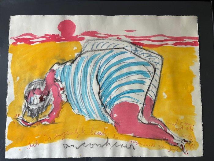 Anton Heyboer (1924-2005) - Stranddag, Antiek en Kunst, Kunst | Schilderijen | Modern