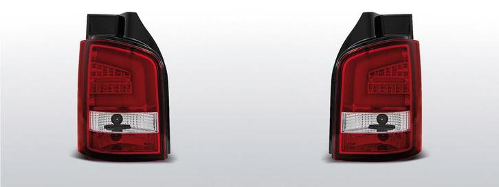 Achterlichten Volkswagen T5 2003-2015 | LED-BAR | rood / wit, Auto-onderdelen, Verlichting, Nieuw, Volkswagen, Verzenden
