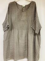 Boho linnen jurk tuniek in TAUPE kleur - korte mouwen zomer, Kleding | Dames, Tops, Nieuw