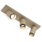 Scott 3 Opbouwspot Champagne Binnenverlichting Spots opbouw, Strak & Modern, Nieuw, Plafondspot of Wandspot, Verzenden