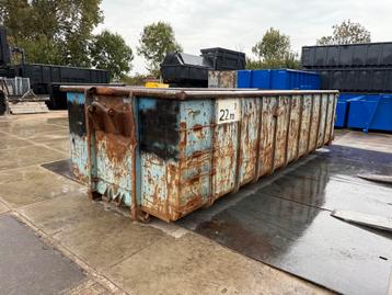 Haakarm container 20 kuub hard staal mestcontainer beschikbaar voor biedingen