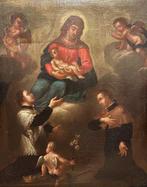 Scuola Napoletana (XVII-XVIII) - Madonna con Bambino e Santi