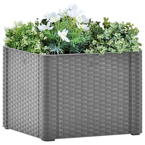 vidaXL Plantenbak hoog met zelfbewateringssysteem 43x43x33, Tuin en Terras, Bloembakken en Plantenbakken, Minder dan 60 cm, Nieuw