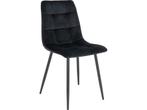 House Nordic Middelfart Eetkamerstoel Velvet Zwart - Set van, Huis en Inrichting, Stoelen, Verzenden, Nieuw
