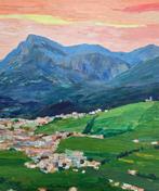 École Catalane (XX) - Silence sur la colline, Antiek en Kunst, Kunst | Schilderijen | Klassiek