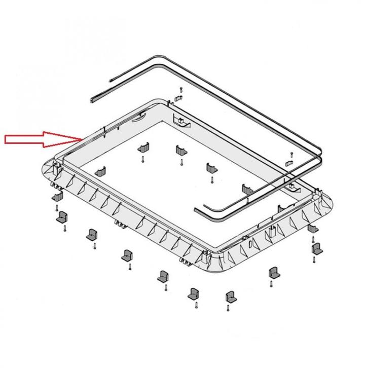 Dometic Heki 2 Buitenkader Crème, Caravans en Kamperen, Camper-accessoires, Nieuw, Ophalen of Verzenden