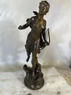 Hippolyte François Moreau (1832-1927) - sculptuur, Diane, Antiek en Kunst