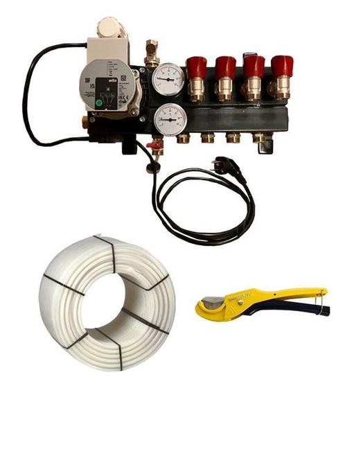 Vloerverwarming set voor 80m2, Doe-het-zelf en Verbouw, Verwarming en Radiatoren, Nieuw, Ophalen of Verzenden