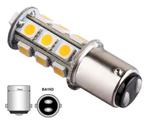 BA15D LED - DC Marine - 18 SMD 5050 - Warm wit - 12V, Ophalen of Verzenden, Nieuw