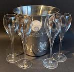 Guy Degrenne - Champagne koeler - glas, metaal - met 4