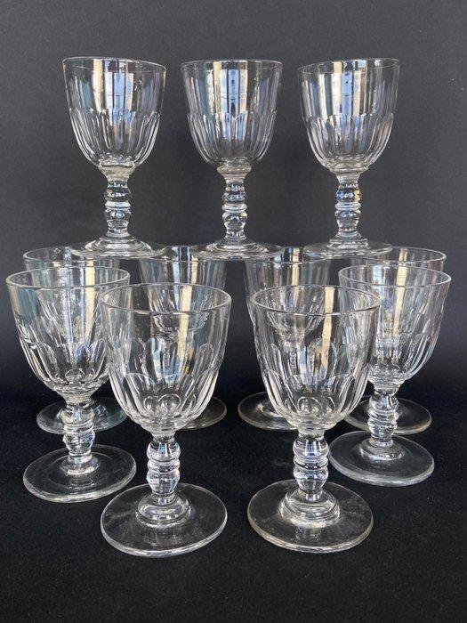 Baccarat - Drinkset - Prachtige set van 11 wijnglazen -, Antiek en Kunst, Antiek | Glas en Kristal