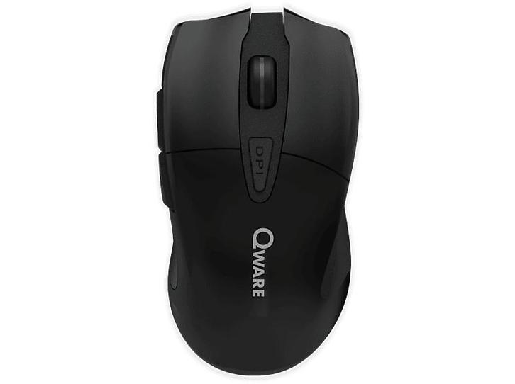 Qware -  Preston Draadloze Muis -  - Zwart, Computers en Software, Muizen, Rechtshandig, Ergonomisch, Draadloos, Nieuw, Muis, Verzenden