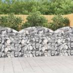 vidaXL Schanskorf gewelfd 150x30x100/120 cm gegalvaniseerd, Tuin en Terras, 100 cm of meer, Verzenden, Nieuw, Metaal