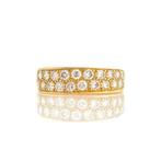 Ring - 14 karaat Geel goud - 0.70ct. tw. - Diamant -, Nieuw