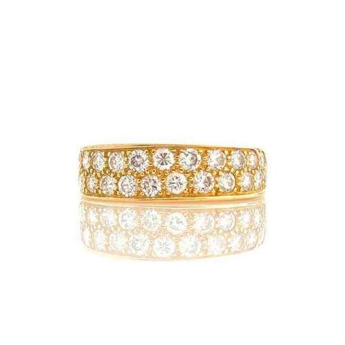 Ring - 14 karaat Geel goud - 0.70ct. tw. - Diamant -, Sieraden, Tassen en Uiterlijk, Ringen