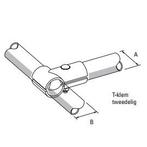 T-klem tweedelig 1 x 1,5