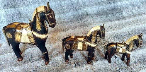 Marwari-Paardbeeldjes India - Hout - India - Eind 20e eeuw, Antiek en Kunst, Kunst | Niet-Westerse kunst
