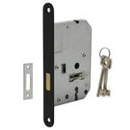 Intersteel klavier kastslot 55mm met zwarte voorplaat 20X175, Verzenden, Nieuw