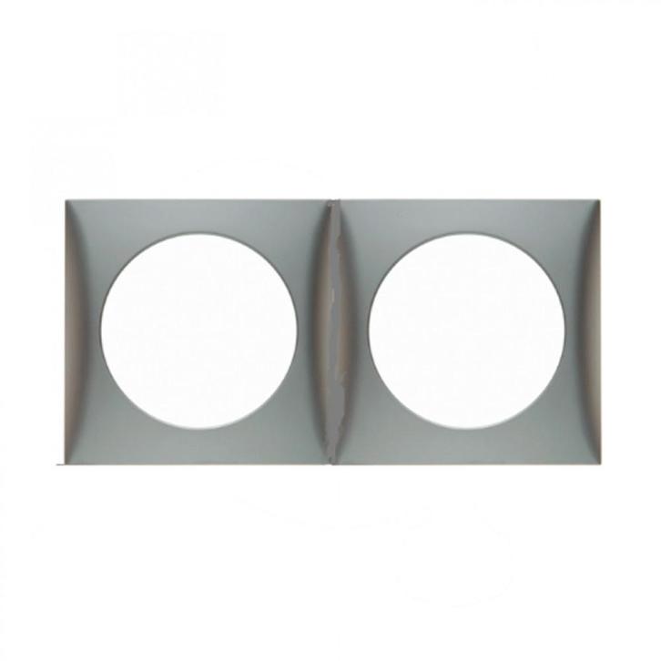 Berker Afdekraam Flow 2-Vaks RVS Mat Gelakt, Caravans en Kamperen, Kampeeraccessoires, Ophalen of Verzenden