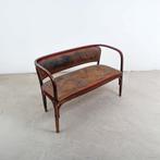 J.&J. Kohn - Gustav Siegel - Sofa - Nr. 715 - Beuken, Leder, Antiek en Kunst, Antiek | Meubels | Stoelen en Banken