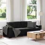 vidaXL 3-zitsbank zwart 180 cm fluweel, Huis en Inrichting, Verzenden, Nieuw, Driepersoons, Stof