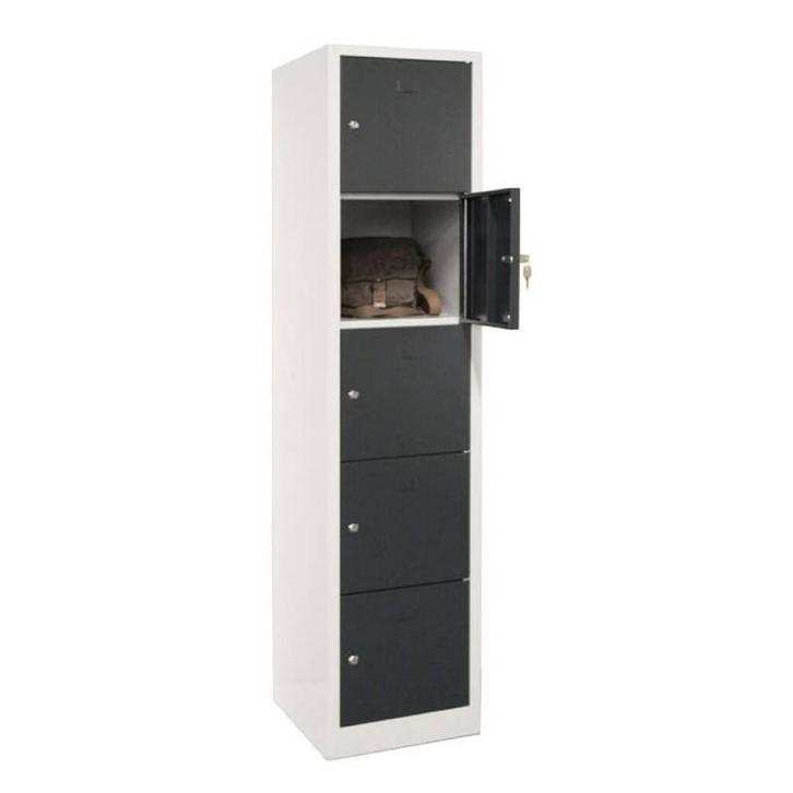 -10% Lockerkast Premium 5-deurs - Grijs, Huis en Inrichting, Kasten | Lockerkasten, Nieuw, Verzenden