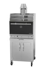 GGM Gastro | Houtskool - Houtskool grilloven - 704mm - met |, Verzenden, Nieuw in verpakking, Overige typen