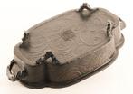 [Gratis verzending] Ovale bronzen waterbak met draak in, Antiek en Kunst