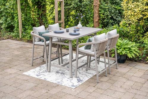 GI Monti barset (5-delig) - Taupe/Zand, Tuin en Terras, Tuinsets en Loungesets, Tuinset, Nieuw, Overige materialen, Verzenden