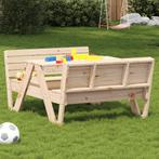 vidaXL Picknicktafel voor kinderen 88x122x58 cm massief, Verzenden, Nieuw