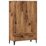 vidaXL buffetkast 70x31x115 cm bewerkt hout oud houtkleurig, Huis en Inrichting, Kasten | Buffetkasten, Verzenden, Nieuw, Overige houtsoorten