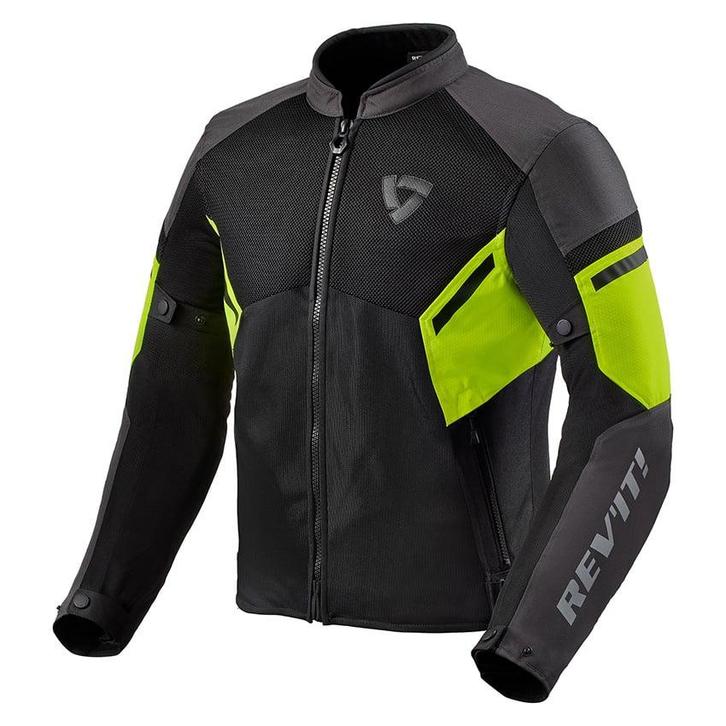 REVIT! GT R Air 3 Jas Zwart Neon Geel, Motoren, Kleding | Motorkleding, Heren, Nieuw met kaartje, Jas | textiel, Verzenden