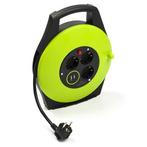 Kabelhaspel | Nedis | 10 meter (3-voudig, USB, 3x 1.5 mm²), Doe-het-zelf en Verbouw, Elektra en Kabels, Verzenden, Nieuw