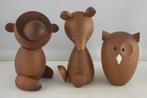 Senshukai Japan - Figuur - Bear, Monkey and Owl - Royal Pet, Antiek en Kunst