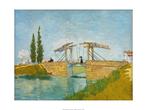 Kunstdruk Vincent Van Gogh - Die Zugbrücke 80x60cm, Verzenden, Nieuw
