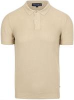 Suitable Respect Polo Structure Knit Beige maat M Heren, Beige, Nieuw, Suitable, Verzenden