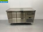 RVS Koelwerkbank 4 laden 136 cm 230V Horeca, Ophalen of Verzenden, Nieuw in verpakking