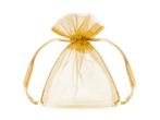 Organza Zakjes Goud 10cm 10st, Verzenden, Nieuw