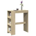 vidaXL Bartafel met rekken 90x40x103,5 cm hout sonoma, Verzenden, Nieuw