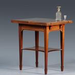 Zeer strakke side table of wandtafel met inklapbare zijblade, Antiek en Kunst, Ophalen of Verzenden