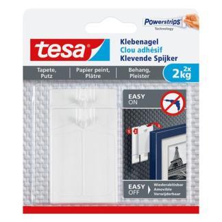 Klevende spijker | Tesa | 2 stuks | 2 kg, Doe-het-zelf en Verbouw, IJzerwaren en Bevestigingsmiddelen, Nieuw, Verzenden