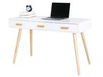 Bureau - sidetable - met 3 lades - 120x45x75 cm - wit, Huis en Inrichting, Ophalen of Verzenden, Nieuw