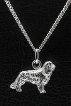 Zilveren King Charles spaniel ketting hanger - groot, Verzenden, Nieuw
