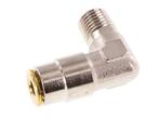 4mm x M 8 x 1 (conical) 90 graden L-verbinding Messing, Verzenden, Nieuw