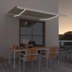 vidaXL Luifel handmatig uittrekbaar met LED 450x350 cm, Tuin en Terras, Zonneschermen, Verzenden, Nieuw