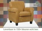 Leren fauteuil Perfection - Kenia Walnut (cognac) - Poten, Eigentijds, Retro, Nieuw, Ophalen of Verzenden, 75 tot 100 cm
