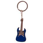 Sleutelhanger/Tashanger Gitaar - Zilverkleurig met blauw - 7, Ophalen of Verzenden, Nieuw