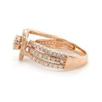 Zonder Minimumprijs - Ring - 14 karaat Roségoud - 0.89ct., Sieraden, Tassen en Uiterlijk, Nieuw