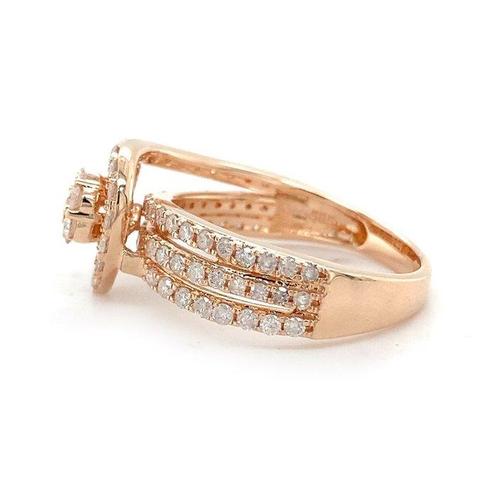 Zonder Minimumprijs - Ring - 14 karaat Roségoud - 0.89ct., Sieraden, Tassen en Uiterlijk, Ringen